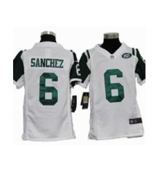 Youth Nike Youth New York Jets #6 Mark Sanchez White jerseys