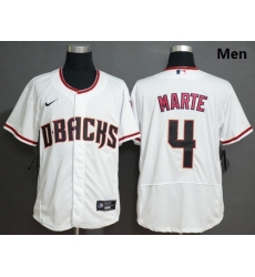 Diamondbacks 4 Ketel Marte White Nike Flexbase Jersey