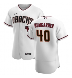 Men Arizona Diamondbacks 40 Madison Bumgarner Men Nike White Crimson Flex Base Home Team MLB Jersey