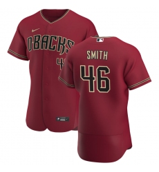 Men Arizona Diamondbacks 46 Riley Smith Men Nike Crimson Flex Base Alternate Team MLB Jersey