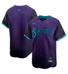 Men Arizona Diamondbacks Blank Purple 2025 City Connect Limited Stitched Baseball Jersey Men Arizona Diamondbacks Blank Purple 2025 City Connect Limited Stitched Baseball Jersey