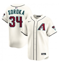 Men Arizona Diamondbacks Nike Home Limited Jersey Cream Soroka Michael 34 Men Arizona Diamondbacks Nike Home Limited Jersey Cream Soroka Michael 34