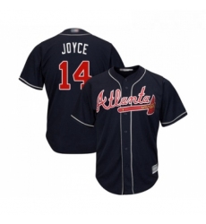 Youth Atlanta Braves 14 Matt Joyce Replica Blue Alternate Road Cool Base Baseball Jersey 