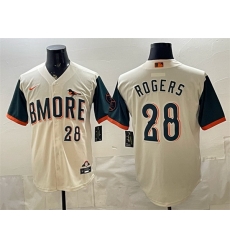 Men Baltimore Orioles 28 Trevor Rogers Natural 2026 City Connect Stadium Stitched Baseball Jersey Men Baltimore Orioles 28 Trevor Rogers Natural 2026 City Connect Stadium Stitched Baseball Jersey