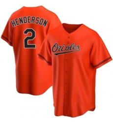 Men Baltimore Orioles Gunnar Henderson Orange Flex Base Stitched Nike Jerseys