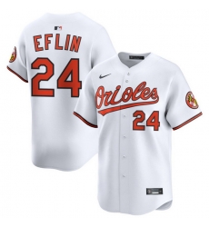 Men Baltimore Orioles Nike Home Limited Jersey White Eflin Zach 24 Men Baltimore Orioles Nike Home Limited Jersey White Eflin Zach 24