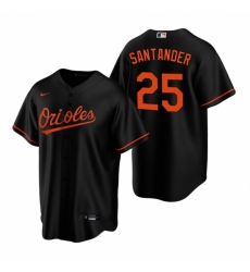 Mens Nike Baltimore Orioles 25 Anthony Santander Black Alternate Stitched Baseball Jersey