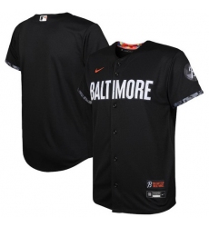Youth Baltimore Orioles Blank Black 2023 City Connect Stitched Baseball Jersey