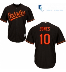 Youth Majestic Baltimore Orioles 10 Adam Jones Replica Black Alternate Cool Base MLB Jersey