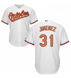 Youth Majestic Baltimore Orioles 31 Ubaldo Jimenez Replica White Home Cool Base MLB Jersey