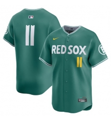 Men Boston Red Sox 11 Rafael Devers Green 2025 City Connect Limited Stitched Baseball Jersey fanswish net Men Boston Red Sox 11 Rafael Devers Green 2025 City Connect Limited Stitched Baseball Jersey fanswish net