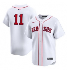 Men Boston Red Sox 11 Rafael Devers White 2024 Home Limited Cool Base Stitched Baseball Jersey