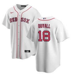 Men Boston Red Sox 18 Adam Duvall White Cool Base Stitched Baseball Jersey