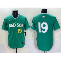 Men Boston Red Sox 19 Roman Anthony Green 2025 City Connect Limited Stitched Baseball Jersey