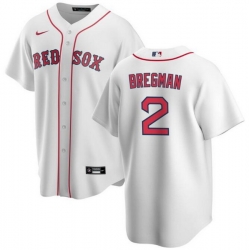 Men Boston Red Sox 2 Alex Bregman White 2024 Cool Base Stitched Baseball Jersey