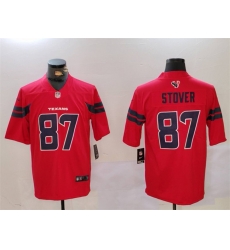 Men Houston Texans 87 Cade Stover Red Vapor Untouchable Stitched Footb Men Houston Texans 87 Cade Stover Red Vapor Untouchable Stitched Footb