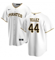 Men Pittsburgh Pirates 44 Rowdy Tellez White Cool Base Stitched Baseball Jersey