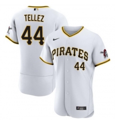 Men Pittsburgh Pirates 44 Rowdy Tellez White Flex Base Stitched Baseball Jersey