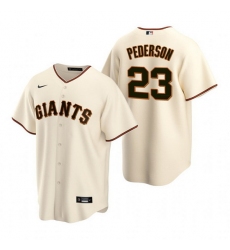 Men San Francisco New York Giants 23 Joc Pederson Cream Cool Base Stitched Jerse