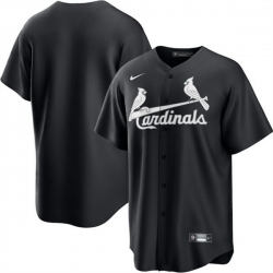 Men St Louis Cardinals Blank Black Lights Out Limited Stitched Baseball Jersey