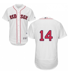 Mens Majestic Boston Red Sox 14 Jim Rice White Home Flex Base Authentic Collection MLB Jersey