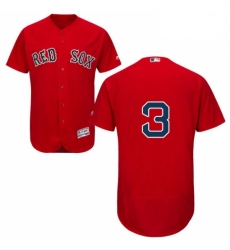 Mens Majestic Boston Red Sox 3 Jimmie Foxx Red Alternate Flex Base Authentic Collection MLB Jersey