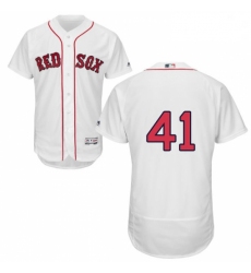 Mens Majestic Boston Red Sox 41 Chris Sale White Flexbase Authentic Collection MLB Jersey