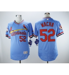 Men's St.Louis Cardinals #52 Michael Wacha Light Blue Cooperstown Collection Flexbase Stitched MLB Jersey