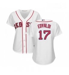 Womens Boston Red Sox 17 Nathan Eovaldi Replica White Home Baseball Jersey 