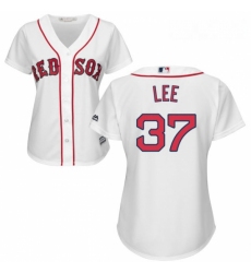 Womens Majestic Boston Red Sox 37 Bill Lee Authentic White Home MLB Jersey