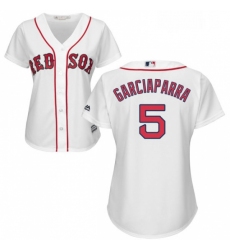 Womens Majestic Boston Red Sox 5 Nomar Garciaparra Replica White Home MLB Jersey
