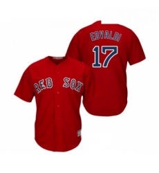 Youth Boston Red Sox 17 Nathan Eovaldi Replica Red Alternate Home Cool Base Baseball Jersey 