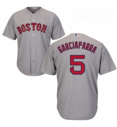 Youth Majestic Boston Red Sox 5 Nomar Garciaparra Authentic Grey Road Cool Base MLB Jersey