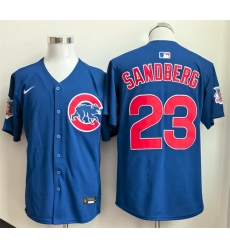 Men Chicago Cubs 23 Ryne Sandberg Royal Limited Stitched Baseball Jersey Men Chicago Cubs 23 Ryne Sandberg Royal Limited Stitched Baseball Jersey