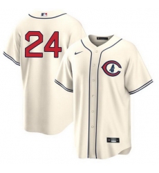 Men Chicago Cubs 24 Cody Bellinger Cream Field Of Dreams Cool Base Stitched Baseball Jersey