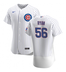 Men Chicago Cubs 56 Kyle Ryan Men Nike White Home 2020 Flex Base Player Jersey