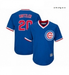 Mens Chicago Cubs 20 Brandon Kintzler Replica Royal Blue Cooperstown Cool Base Baseball Jersey 