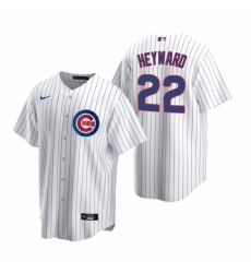 Mens Nike Chicago Cubs 22 Jason Heyward White Home Stitched Baseball Jerse