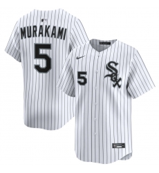 Men Chicago White Sox 5 Munetaka Murakami White 2025 Home Limited Stitched Baseball Jersey Men Chicago White Sox 5 Munetaka Murakami White 2025 Home Limited Stitched Baseball Jersey