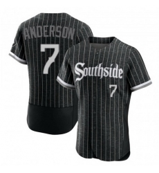 Men Chicago White Sox 7 Tim Anderson 2021 City Connect Flex Base Stitched jersey