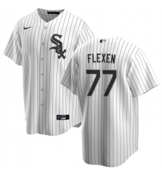 Men Chicago White Sox 77 Chris Flexen White Cool Base Stitched Baseball Jersey