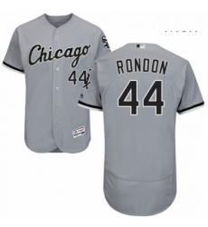 Mens Majestic Chicago White Sox 44 Bruce Rondon Replica Grey Road Cool Base MLB Jersey 