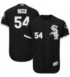 Mens Majestic Chicago White Sox 54 Chris Beck Black Alternate Flex Base Authentic Collection MLB Jersey