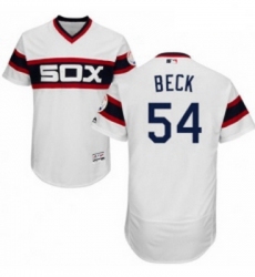 Mens Majestic Chicago White Sox 54 Chris Beck White Alternate Flex Base Authentic Collection MLB Jersey