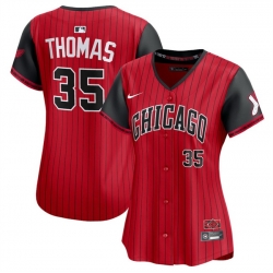 Women Chicago White Sox ACTIVE PLAYER Red Black 2025 City Connect Limited Stitched Baseball Jersey