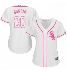 Womens Majestic Chicago White Sox 26 Avisail Garcia Replica White Fashion Cool Base MLB Jersey