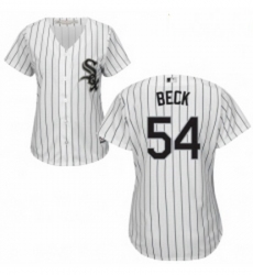 Womens Majestic Chicago White Sox 54 Chris Beck Replica White Home Cool Base MLB Jersey 