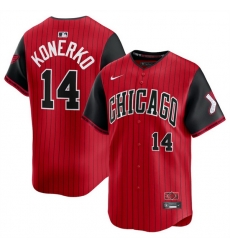 Youth Chicago White Sox 14 Paul Konerko Red Black 2025 City Connect Limited Stitched Baseball Jersey Youth Chicago White Sox 14 Paul Konerko Red Black 2025 City Connect Limited Stitched Baseball Jersey