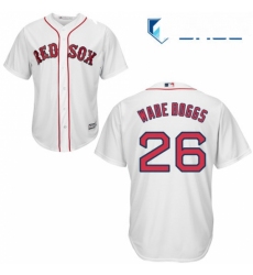 Youth Majestic Boston Red Sox 26 Wade Boggs Authentic White Home Cool Base MLB Jersey