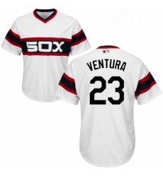 Youth Majestic Chicago White Sox 23 Robin Ventura Replica White 2013 Alternate Home Cool Base MLB Jersey